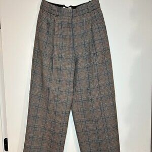 Babaton Glen Check Tweed Trousers Size 2